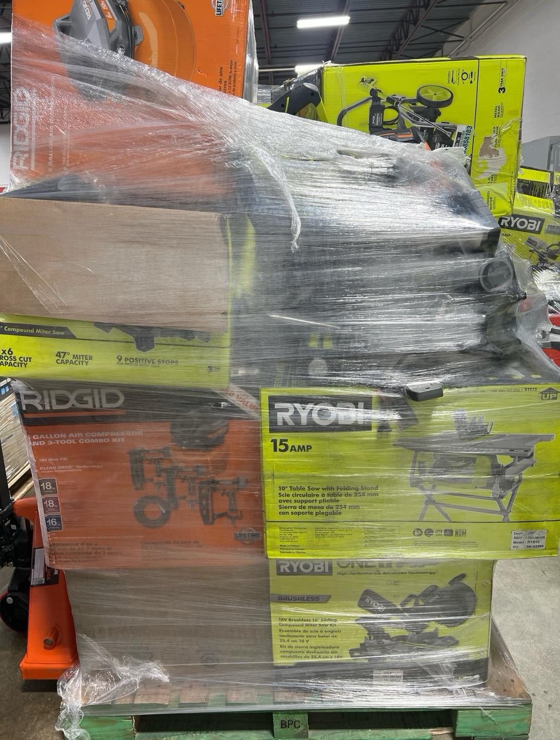 Home Depot Power Tool Pallet